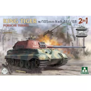 Takom 2178 - KING TIGER w/105mm KwK 46L/68 2IN1