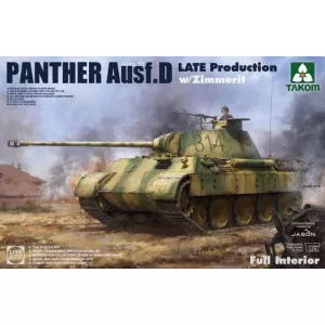 Takom 2104 - Panther Ausf. D Late Production w/ Zimmerit Full Interior Kit