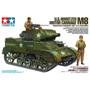Tamiya 35312 - U.S. Howitzer Motor Carriage M8 "Awaiting Orders" Set (w/3 figures)