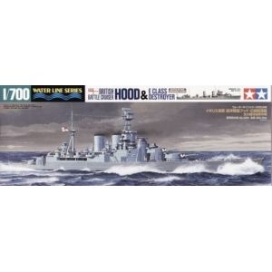 Tamiya 31806 - British Battle Cruiser Hood & E Class Destroyer
