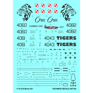 Techmod 48114 - F-16C/D Block 52+