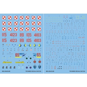 Techmod 48119 - MiG-29A/G/UB