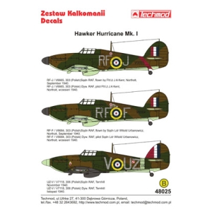Techmod 48025 - Hawker Hurricane Mk I