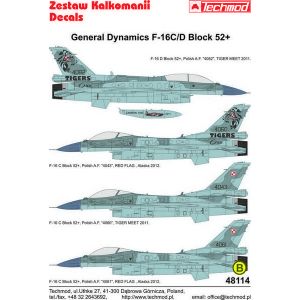 Techmod 48114 - F-16C/D Block 52+