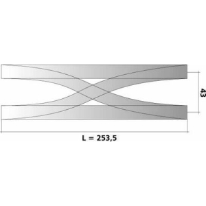 Tillig 83211 - Rozjazd krzyżowy podwójny 15°
