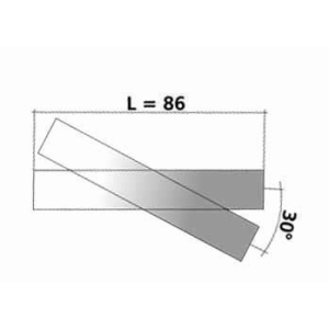 Tillig 83170 - Skrzyżowanie torów 30°