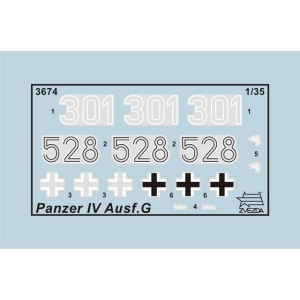 Zvezda 3674 - Panzer IV Ausf.G (Sd.Kfz.161)