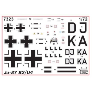Zvezda 7323 - JU-87 B-2/U4 Stuka w/Ski