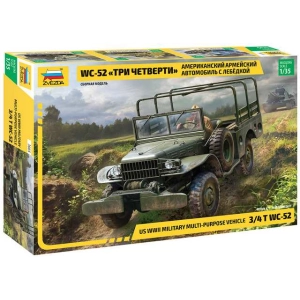 Zvezda 3664 - WC-52 US WWII military multipurpose 3/4 t vehicle