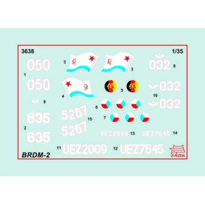 Zvezda 3638 - BRDM-2 Soviet armored reconnaissance vehicle