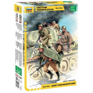 Zvezda 3544 - Soviet tank infantry 1943