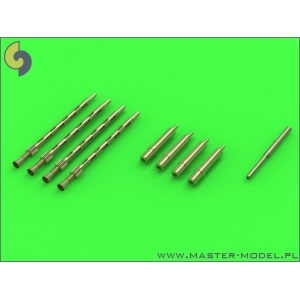 Master AM-48-111 - De Havilland Mosquito NF Mk.II / FB Mk.VI - Rurka Pitota i zestaw uzbrojenia (km-y Browning .303 i  końcówki Hispano 20mm)