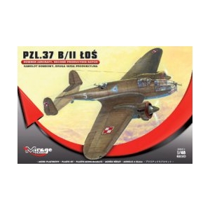Mirage Hobby 481310 - PZL.37 B/II ŁOŚ Samolot Bombowy, DRUGA SERIA Produkcyjna