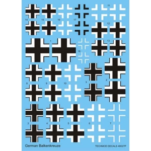 Techmod 48027 - German Luftwaffe Balkenkreuze