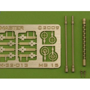 Master AM-32-013 - Lufy do niemieckiego lotniczego km-u MG-15 - elementy toczone i fototrawione (2 szt.)