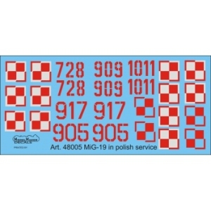 Model Maker D48005 - MiG-19 in Polish service