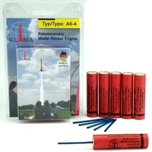 silnik modelarski do rakiet i rakietoplanów A6-4