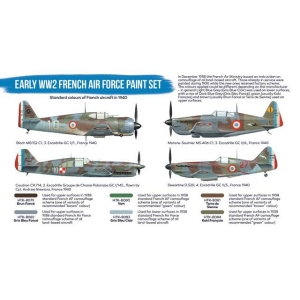 Hataka Hobby HTK-BS16 - Early WW2 French Air Force paint set