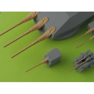 Master SM-350-058 - Uzbrojenie krążownika Scharnhorst - wersja z osłonami podmuchowymi - lufy 280mm (9 szt.), 150mm (12 szt.), 105mm (14 szt.)