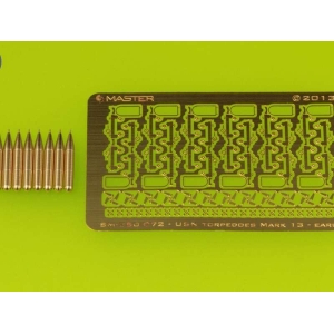 Master SM-350-072 - Amerykańska torpeda lotnicza Mark 13 (22.4in) z wózkami - typ wczesny (10 szt.)