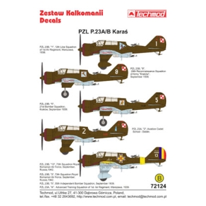 Techmod 72124 - PZL-23A/B Karaś