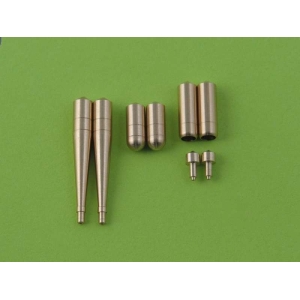 Master AM-48-005 - Spitfire skrzydło typu E (wczesne) - lufy działek Hispano 20mm i km-ów Browning 12,7mm w osłonach (dwie wersje)