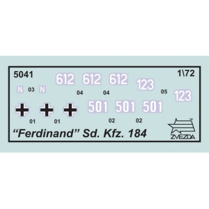 Zvezda 5041 - Sd.Kfz.184 “Ferdinand Tiger” German tank destroyer