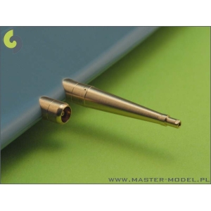 Master AM-32-019 - Spitfire skrzydło typu E (wczesne) - lufy działek Hispano 20mm i km-ów Browning 12,7mm w osłonach