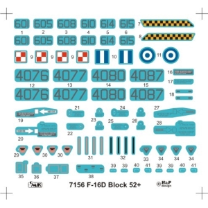 CMK 7156 - F-16D Block 52+ EUROPE - conversion set for Academy