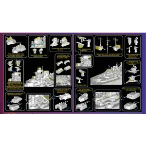 Trumpeter 03702 - German Bismarck  Battleship (1/200)