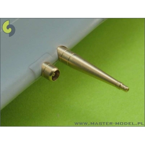 Master AM-72-005 - Spitfire skrzydło typu E (wczesne) - lufy działek Hispano 20mm i km-ów Browning 12,7mm w osłonach (dwie wersje)