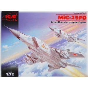 ICM 72171 - MIG-25PD Soviet Heavy Interceptor Fighter , Radziecki ciężki myśliwiec przechwytujący