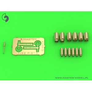 Master AM-32-100 - P-51D Mustang - zestaw detali - uzbrojenie i celownik