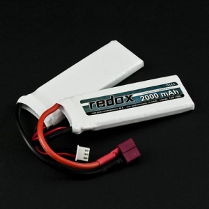 pakiet LiPo ASG 2000mAh/7,4V (20C) rozdzielony (1+1)