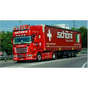 Italeri 3918 - Curtainside trailer "schoein.ch"