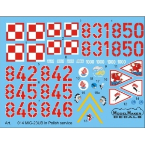 Model Maker D48014 - MiG-23UB in Polish service