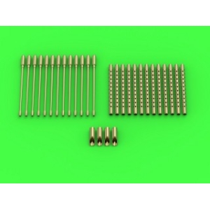 Master AM-72-125 - Boeing B-17 Flying Fortress - zestaw km-ów Browning M2 aircraft .50 caliber (12,7mm)  z tłumikami płomieni (13 szt.)