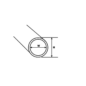 Plastruct 90605 - profil okrągły - rurka Ø 4,8 x 380mm