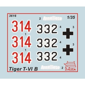 Zvezda 3616 - Pz.Kpfw.VI Tiger II Porsche Turret