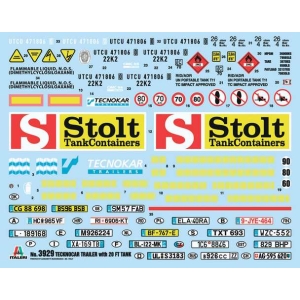 Italeri 3929 - Tecnokar trailer with 20' tank