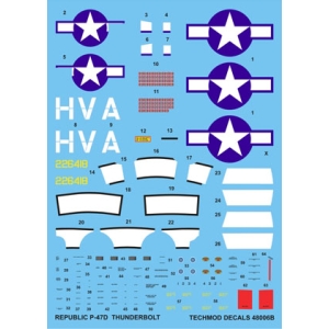 Techmod 48006 - Republic P-47D Thunderbolt
