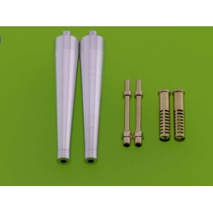 Master AM-24-005 - Spitfire skrzydło typu E (wczesne) - lufy działek Hispano 20mm i km-ów Browning 12,7mm w osłonach (dwie wersje)