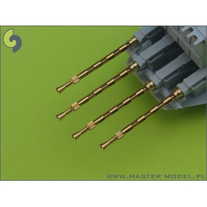 Master AM-24-001 - Lufy brytyjskich km-ów Browning Mk 2 .303 caliber (7,7mm) (4 szt.) - pasuje do modelu Mosqito oraz Spitfire firmy Airfix