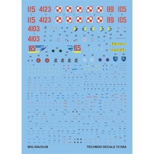 Techmod 72159 - MiG-29A/G/UB