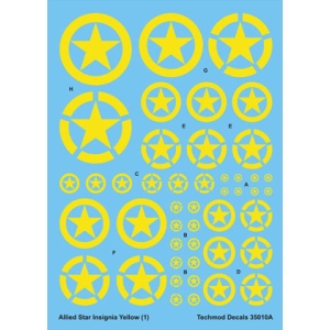 Techmod 35010 - Allied Star Insignia Yellow