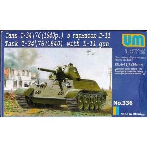 Uni Models 336 - T-34/76 (1940) w/L-11 gun