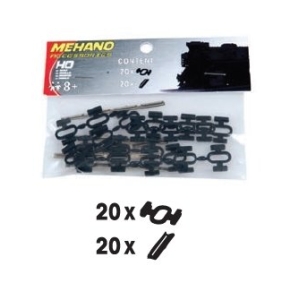 Mehano F246 - Złączki i zacicki szynowe 20 + 20 szt.