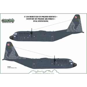 Model Maker D72111 - C-130 Hercules in Polish service + Century of Polish Air Force + full stenciling