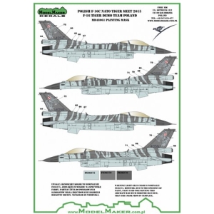 Model Maker MD48061 - Polish F-16C NATO Tiger Meet 2015 - F-16 Tiger Demo Team Poland Painting Mask