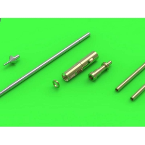 Master AM-32-068 - MiG-15 & MiG-15bis - końcówki działek 37mm i 23mm oraz podstawa anteny i rurka Pitota